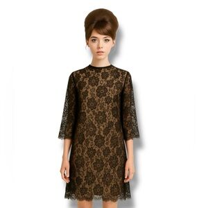Black Lace Dress With Tan Underneath for Sale up to 90% Off: Poshmark